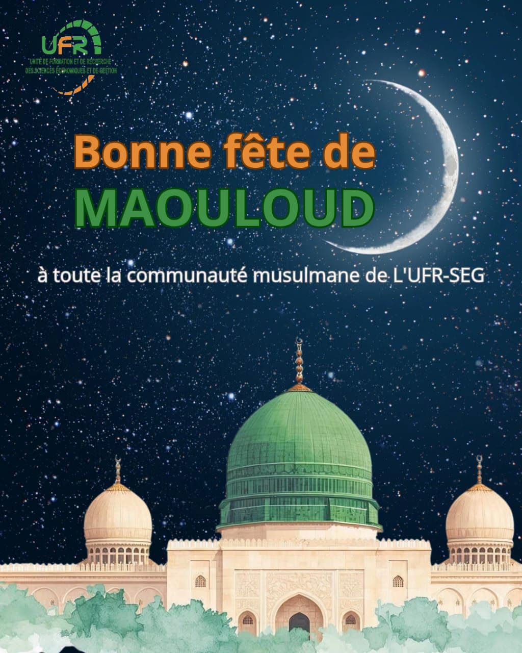 BONNE FETE DU MAOULOUD